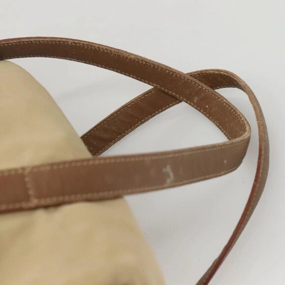 PRADA Shoulder Bag Nylon Beige Auth MX184 - Picture 11 of 16